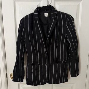 Black and White Striped Women's Blazer a new day a size 8
